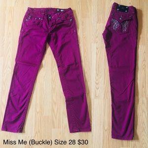 Miss me (buckle) jeans size 28